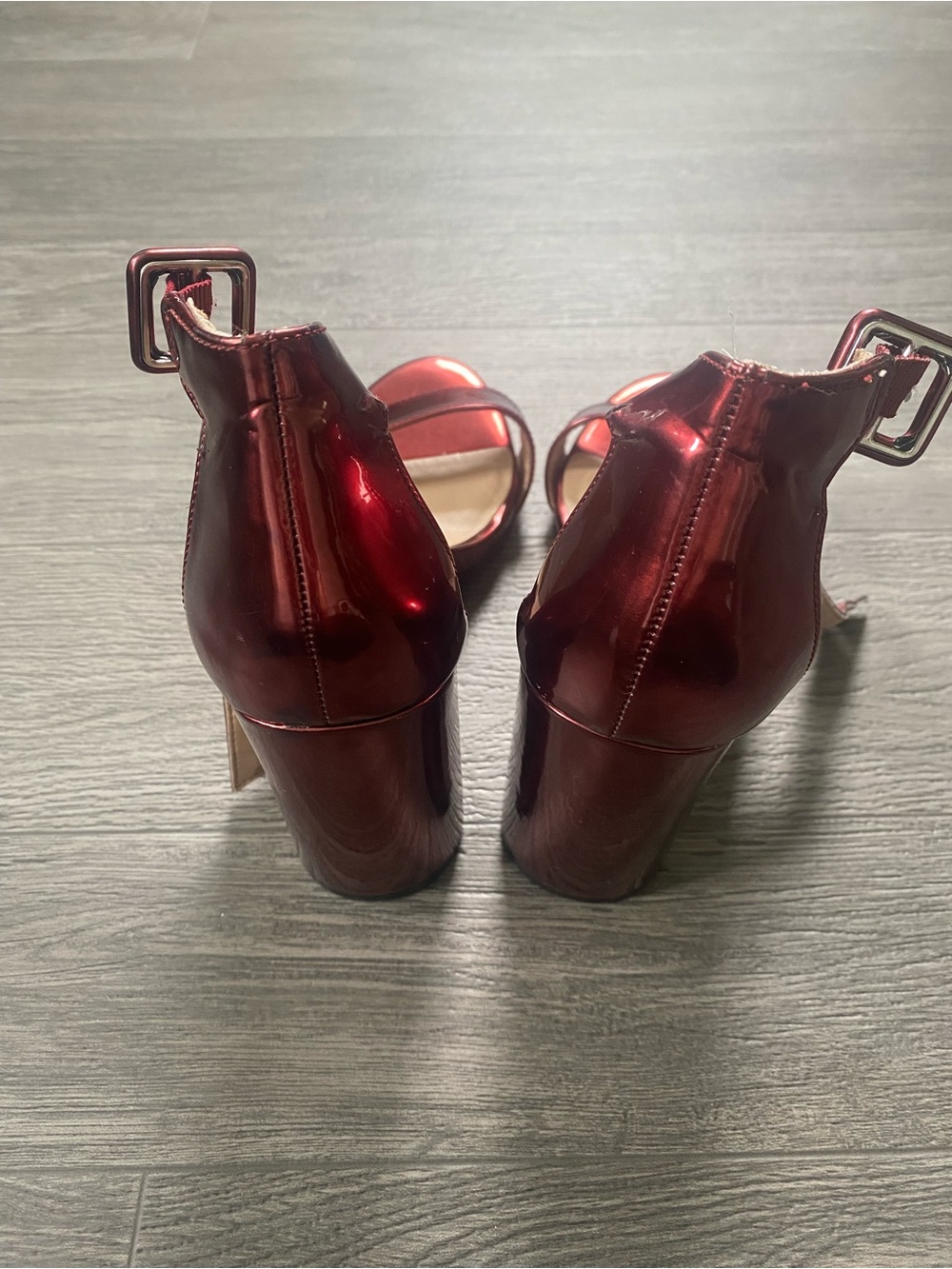 Mix No. 6 Metallic Burgundy Heel - Picture 3 of 6